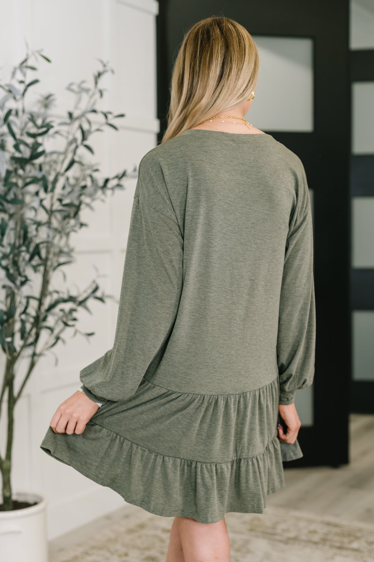 Autumn Breeze Long Sleeve Knit Dress - 10/28/2025