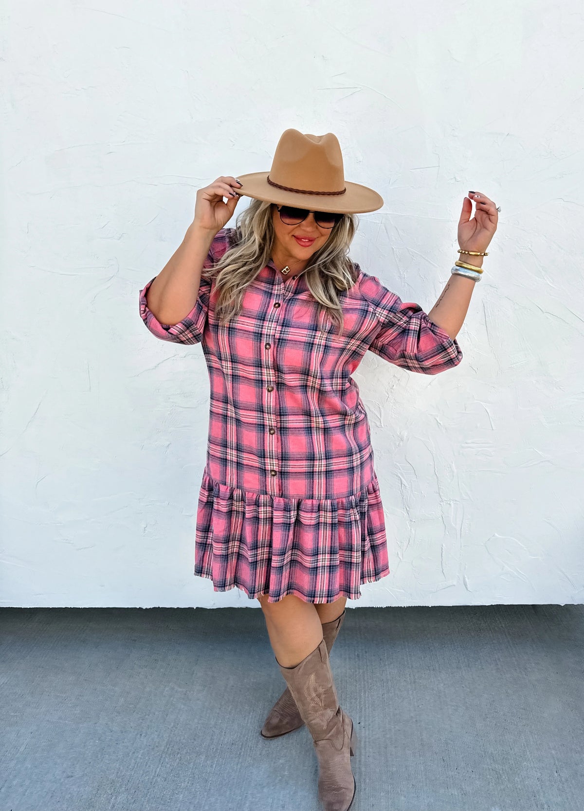 PREORDER: Maxwell Plaid Dress in Three Colors