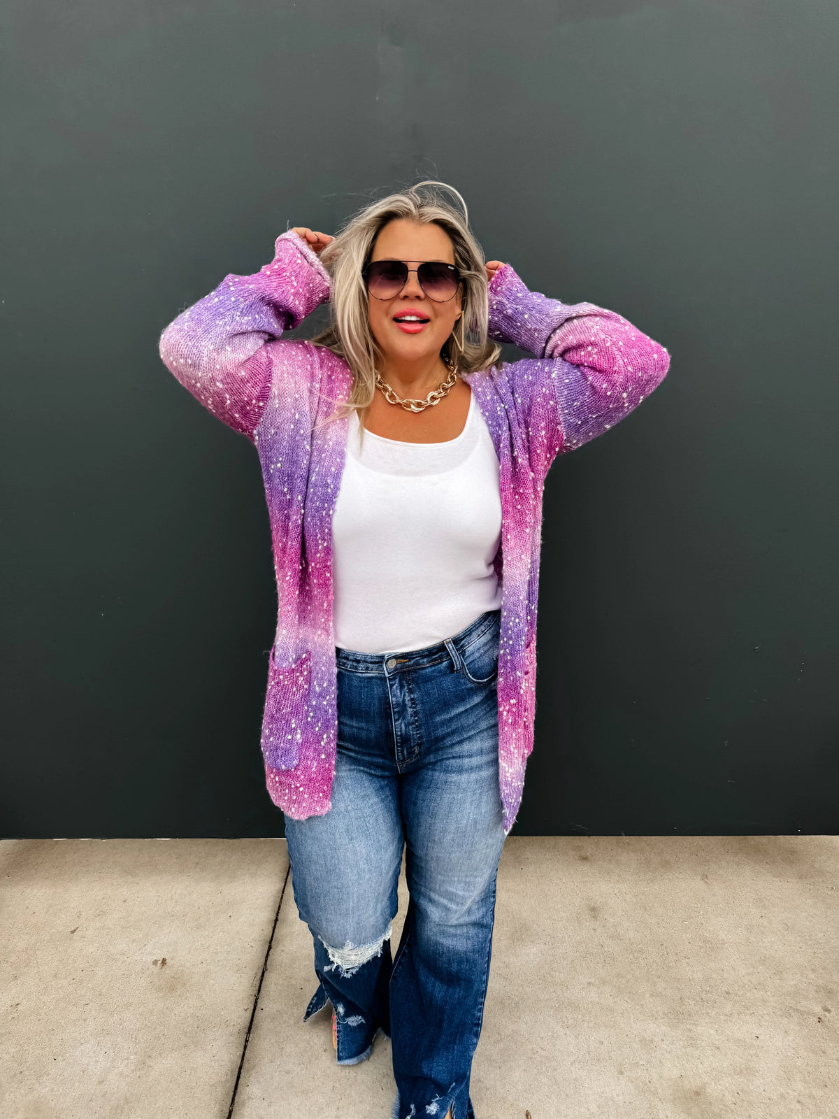 Starstruck Ombre Cardigan in Three Colors - RTS