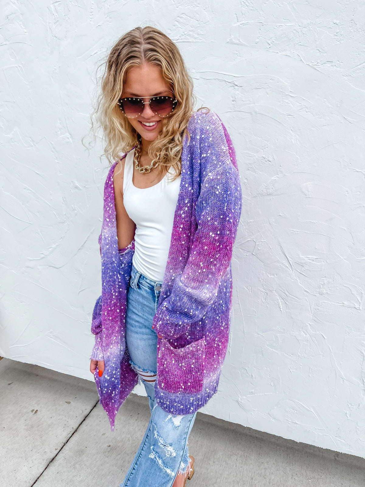 Starstruck Ombre Cardigan in Three Colors - RTS