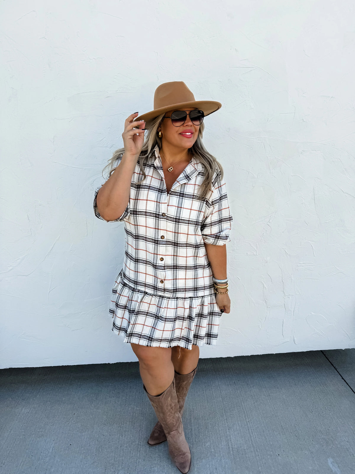 PREORDER: Maxwell Plaid Dress in Three Colors
