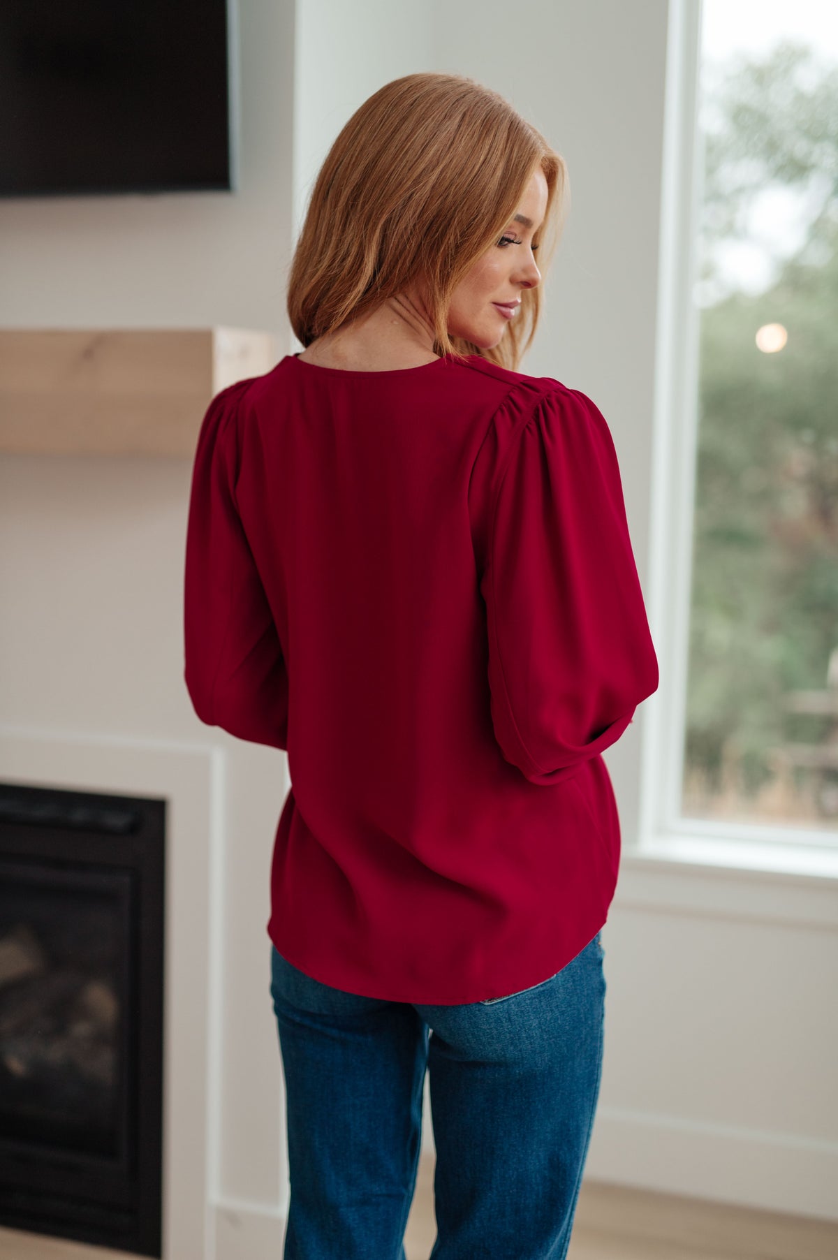 Back in Business V-Neck Blouse - 11/8/2024