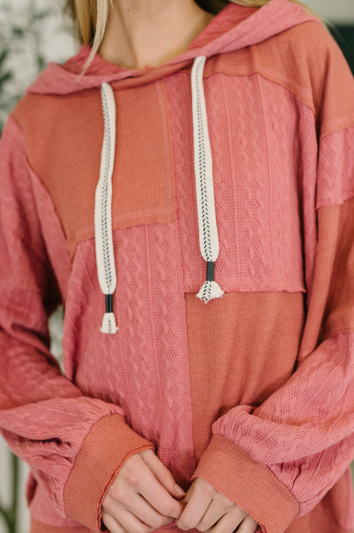 Balloon Sleeve Cut Sew Sweater Knit Top in Mauve - 1/22/2026