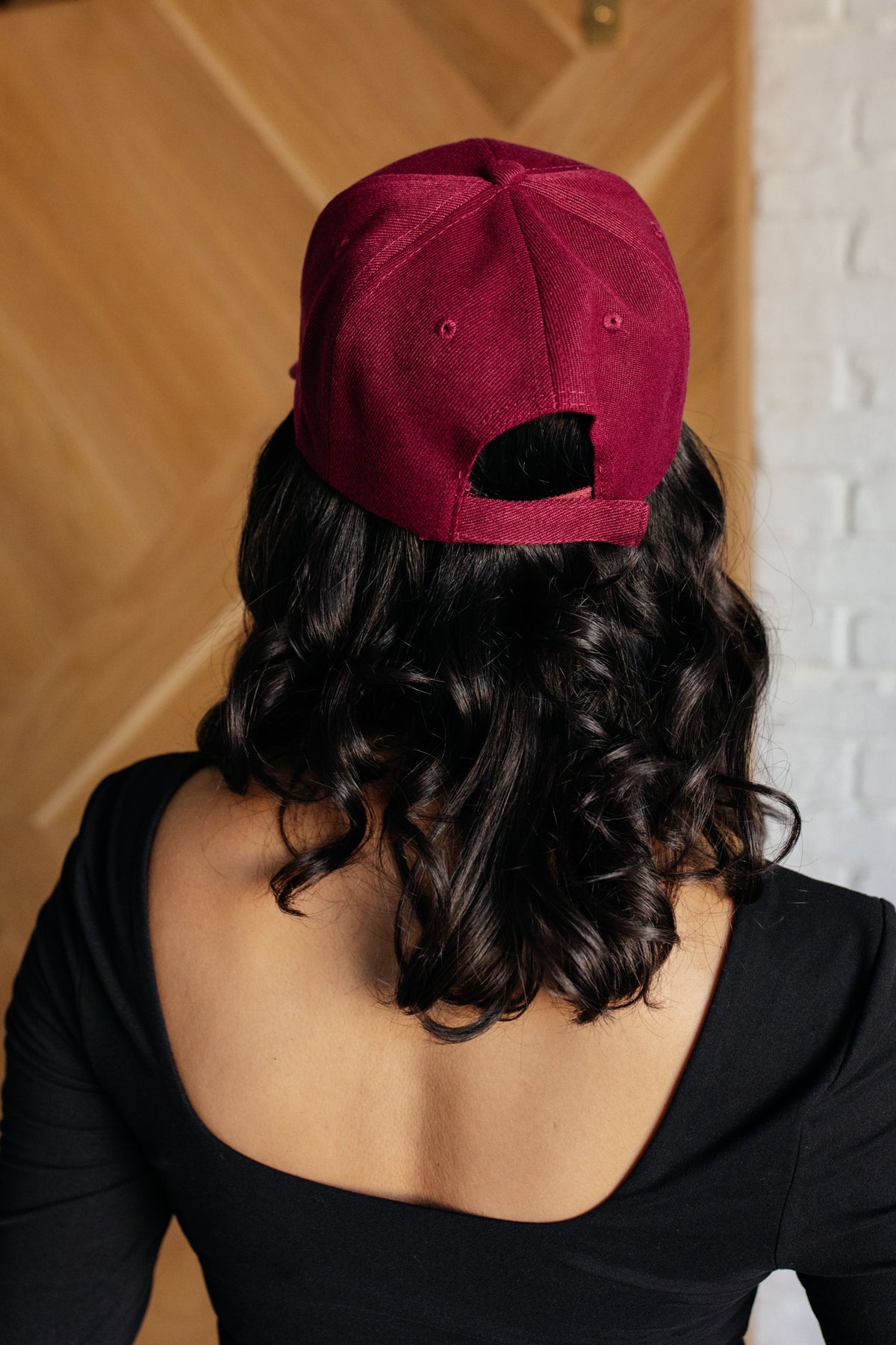 Basic Babe Ball Cap in Wine - 10/17/2024