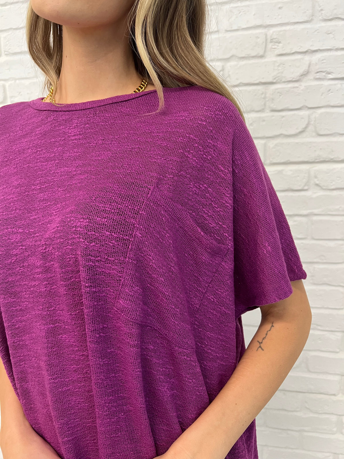 Basically Flowing Dolman Sleeve Top in Lt Plum - 2/10/2025