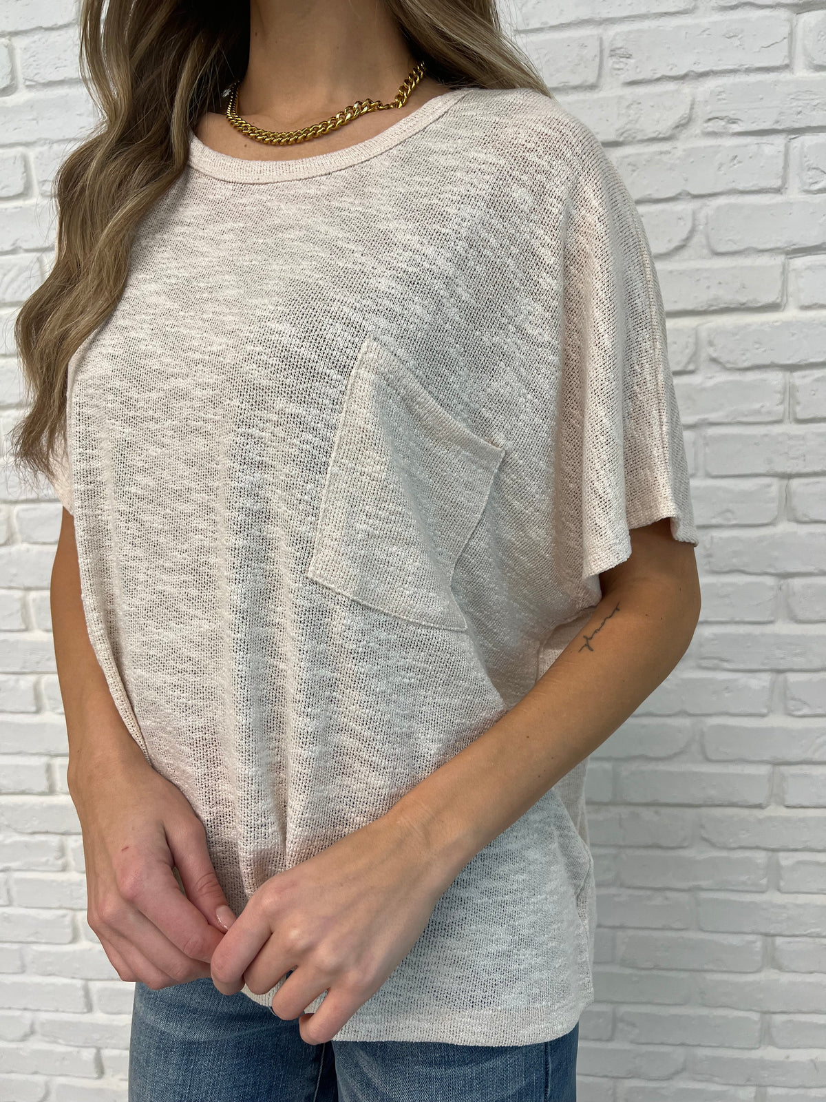 Basically Flowing Dolman Sleeve Top in Sand Beige - 2/10/2025