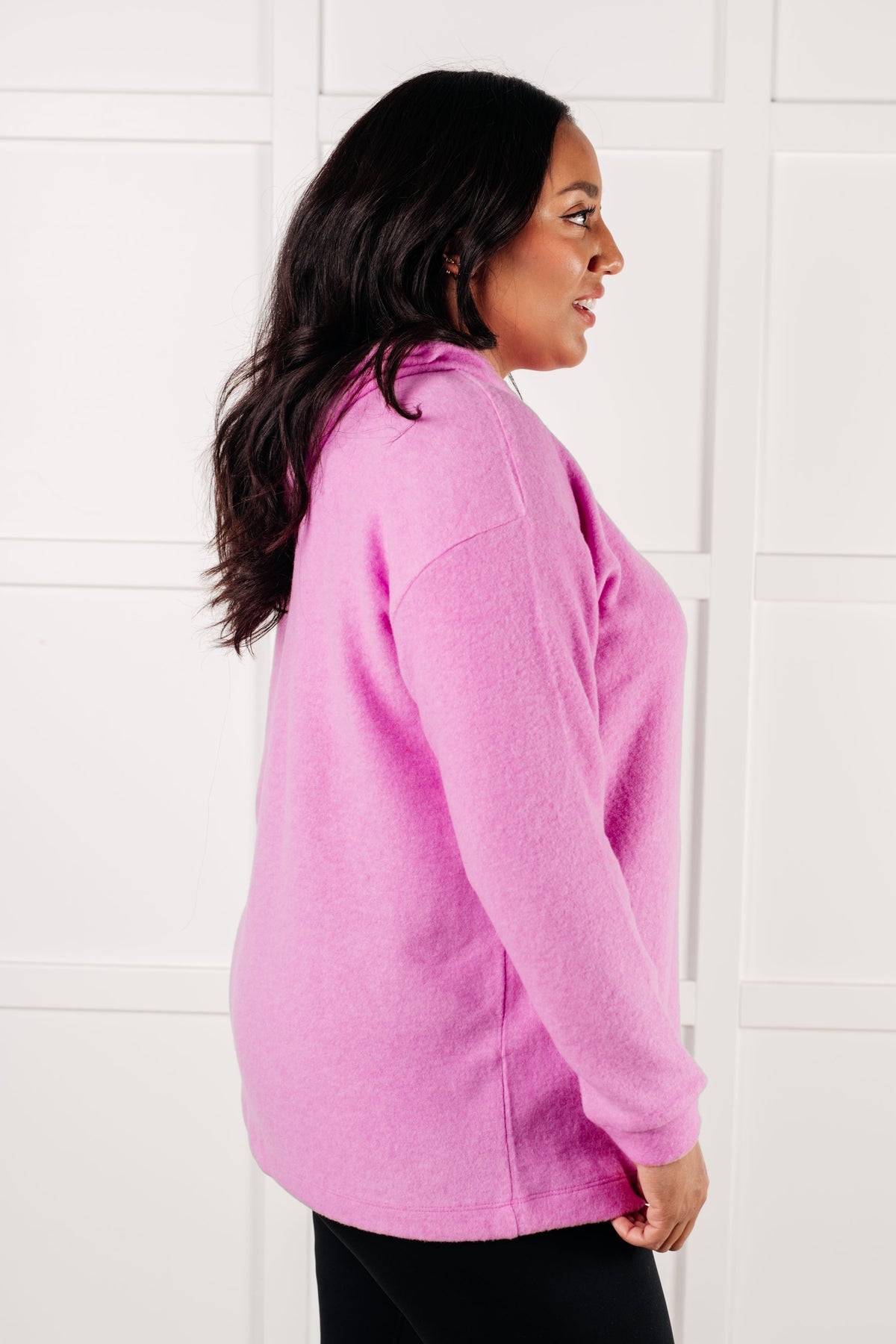 Basically My Favorite Hooded Pullover in Bright Mauve - 1/15/2025