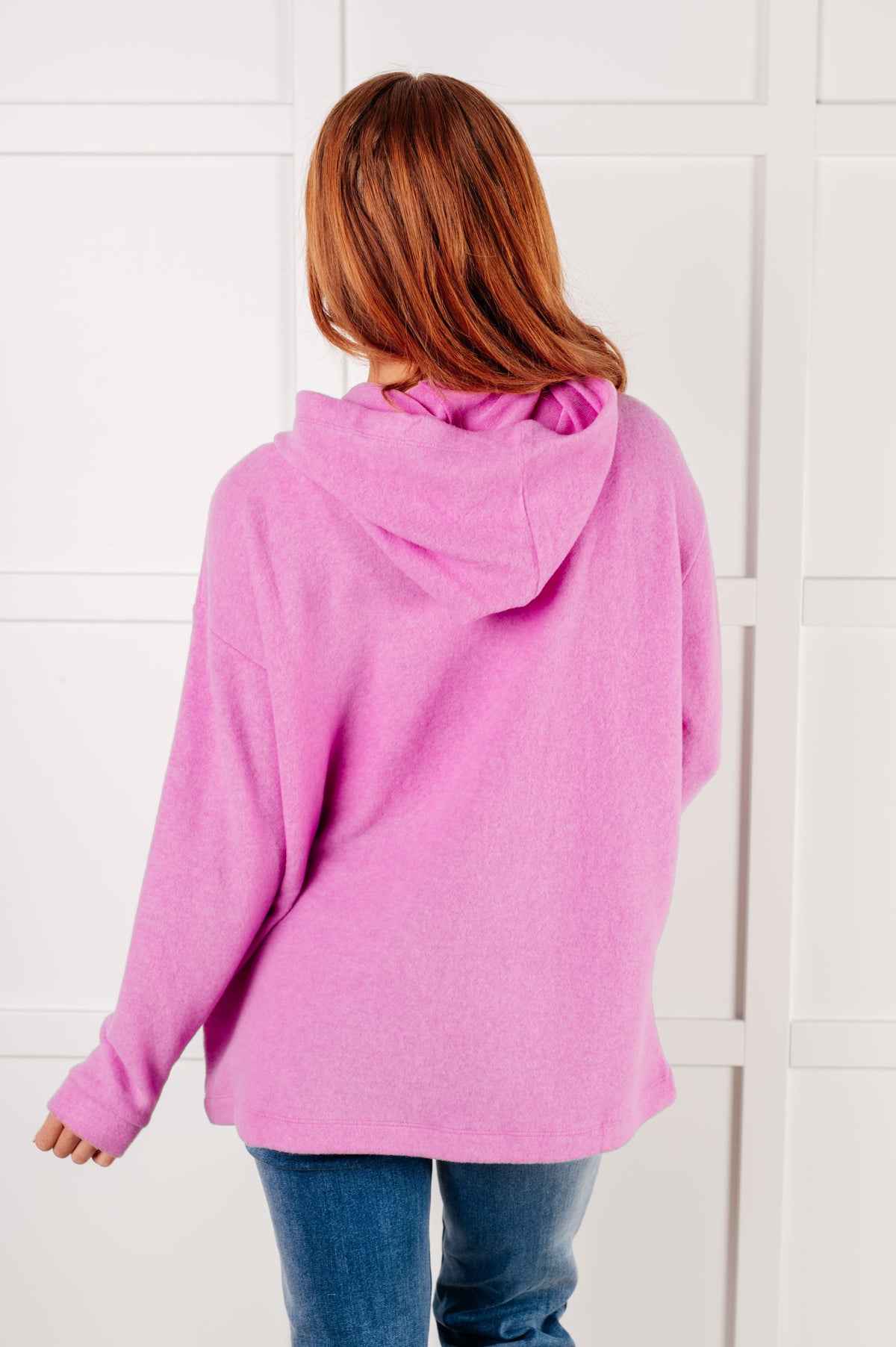 Basically My Favorite Hooded Pullover in Bright Mauve - 1/15/2025