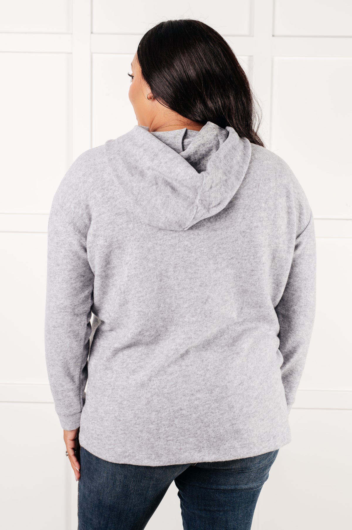 Basically My Favorite Hooded Pullover in Heather Grey - 1/15/2025