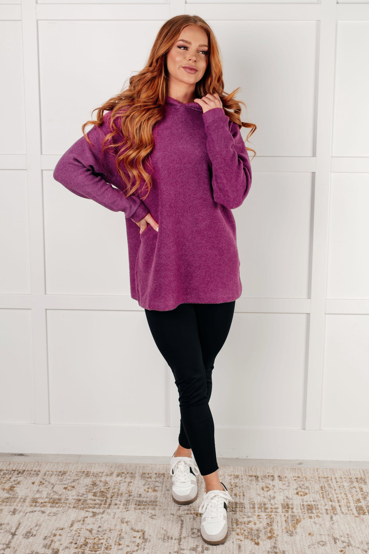 Basically My Favorite Hooded Pullover in Light Plum - 1/15/2025