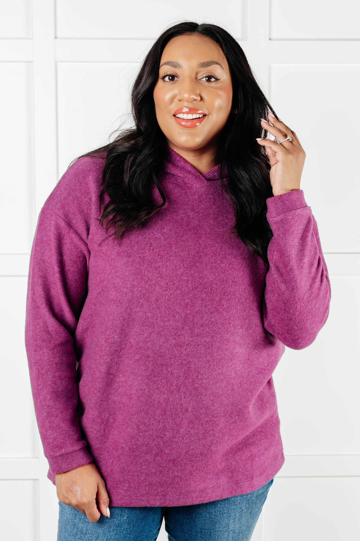 Basically My Favorite Hooded Pullover in Light Plum - 1/15/2025