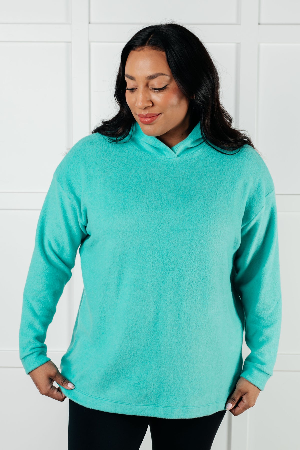 Basically My Favorite Hooded Pullover in Turquoise - 1/15/2025