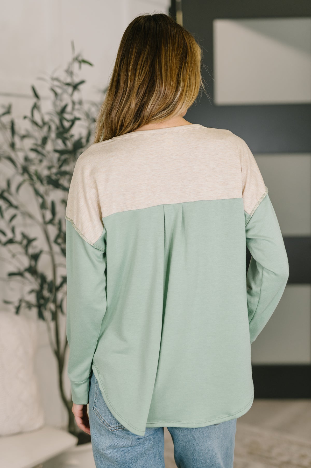 Because I Can Drop Shoulder Henley Top - 2/17/2026 NEW