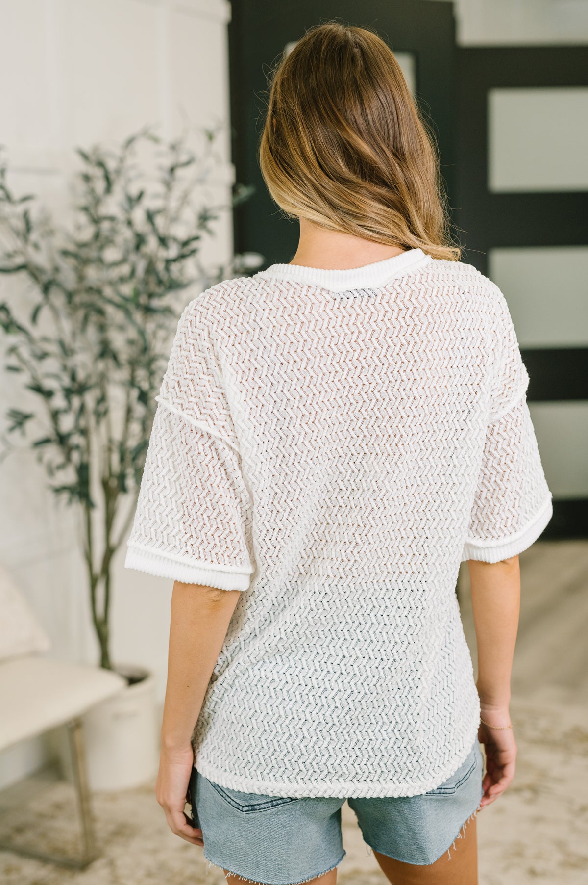 Beginning to Care Textured Oversized Top - 6/9/2026