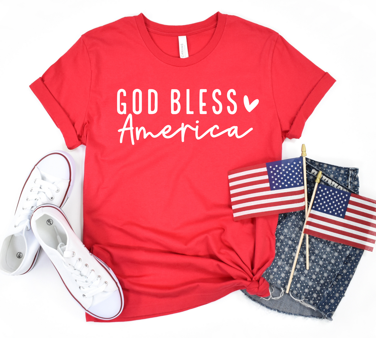 God Bless America Graphic Tee - RTS