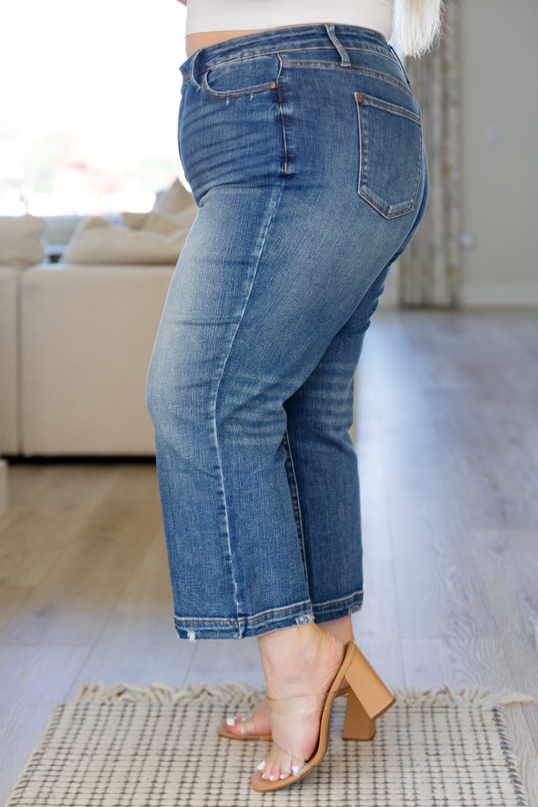 Betty High Rise Vintage Wash Wide Leg Crop Jeans - 6/28/2023