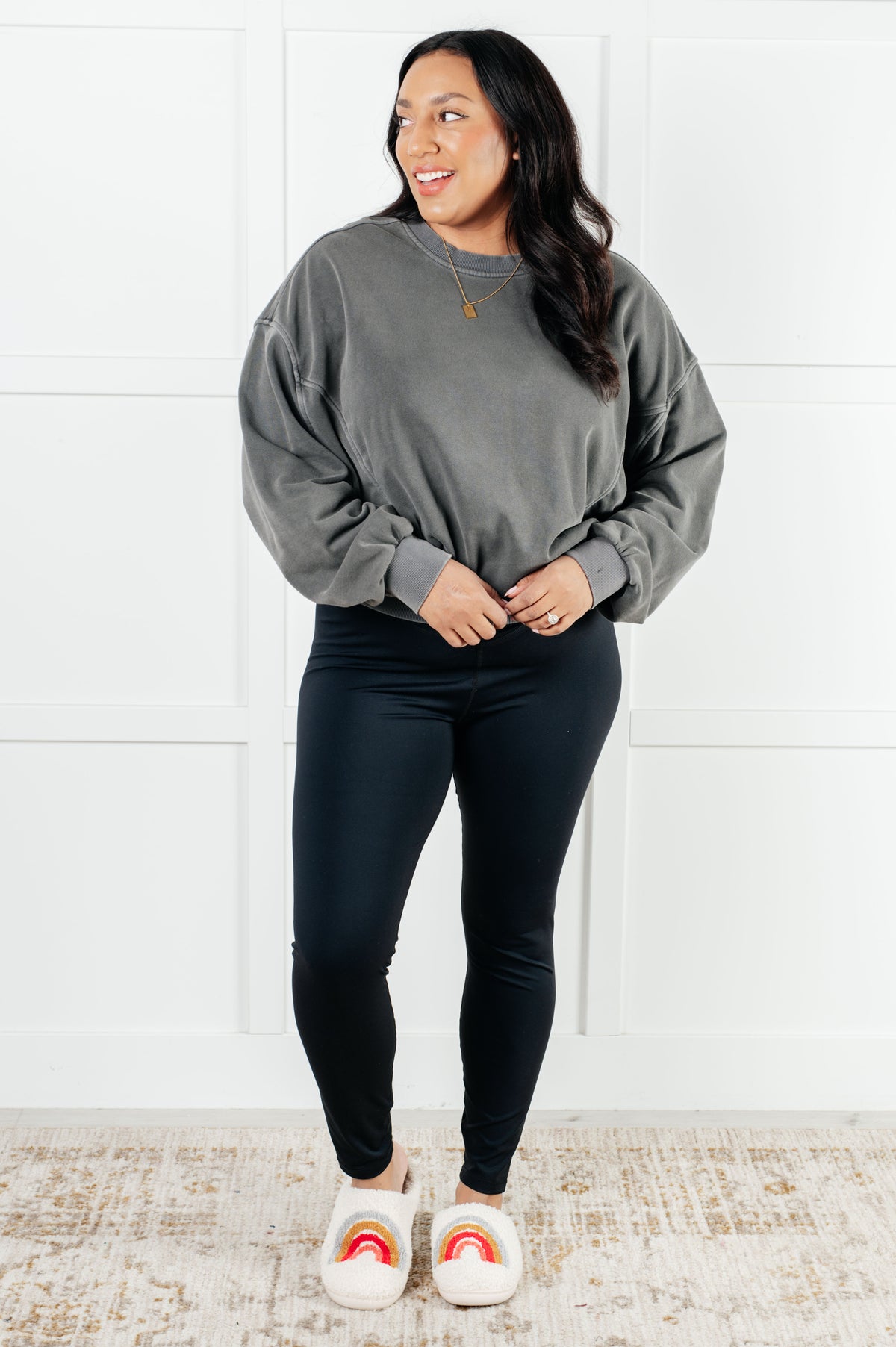 Beyond the Basics Pullover in Ash Black - 1/8/2025