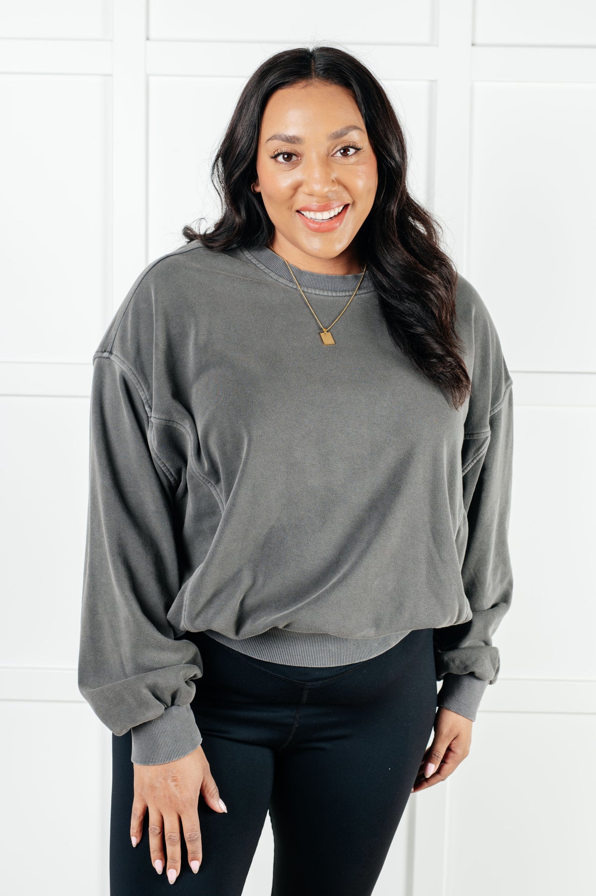 Beyond the Basics Pullover in Ash Black - 1/8/2025