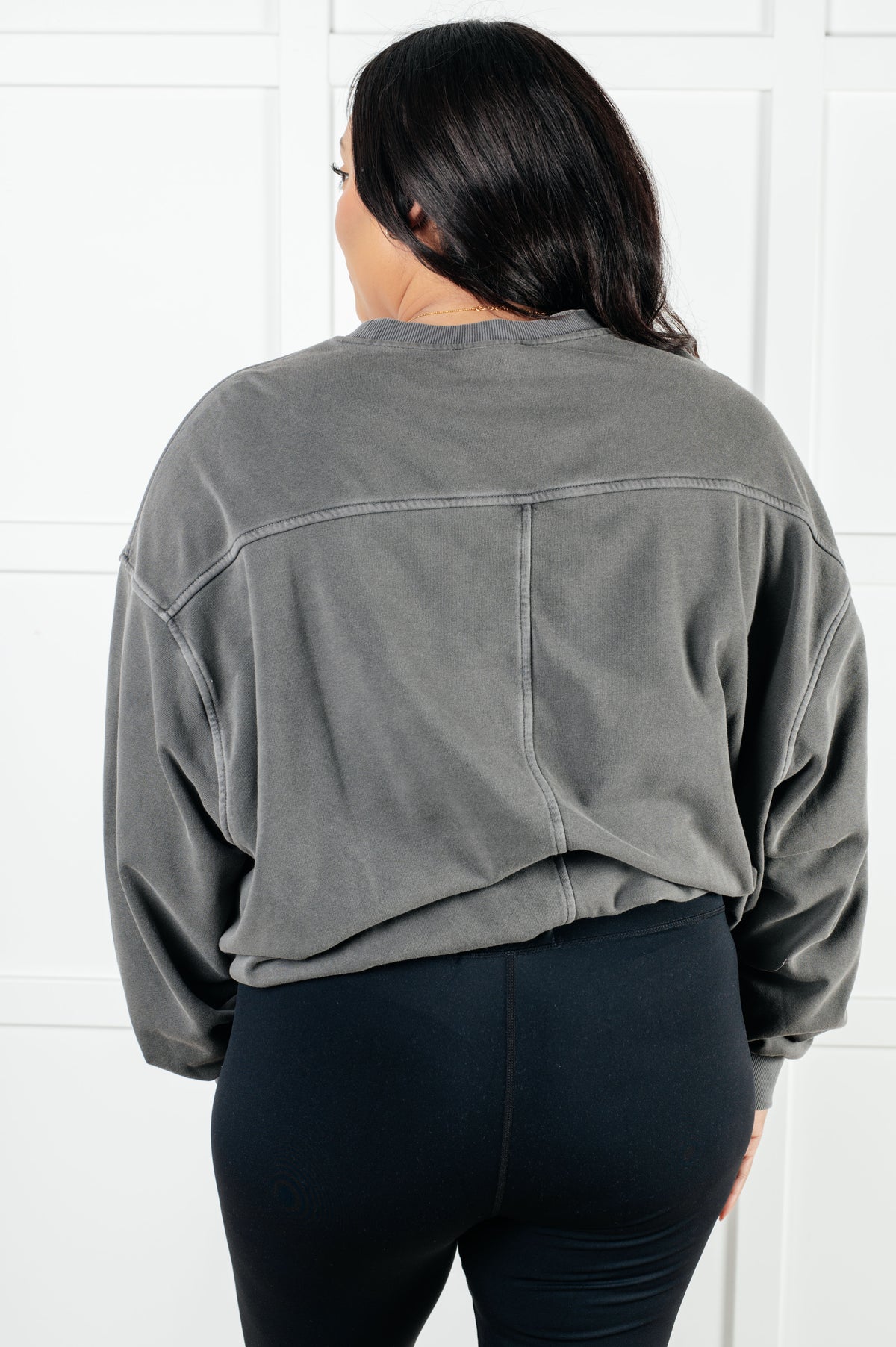 Beyond the Basics Pullover in Ash Black - 1/8/2025