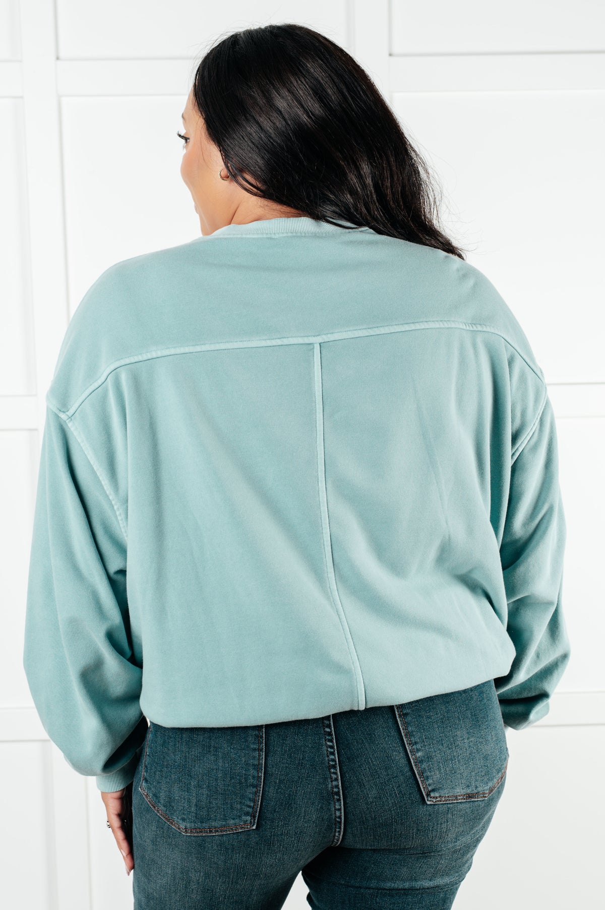 Beyond the Basics Pullover in Blue Grey - 1/8/2025