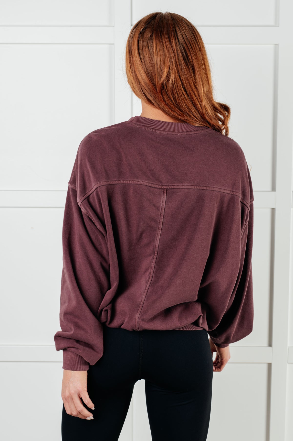 Beyond the Basics Pullover in Eggplant - 1/8/2025