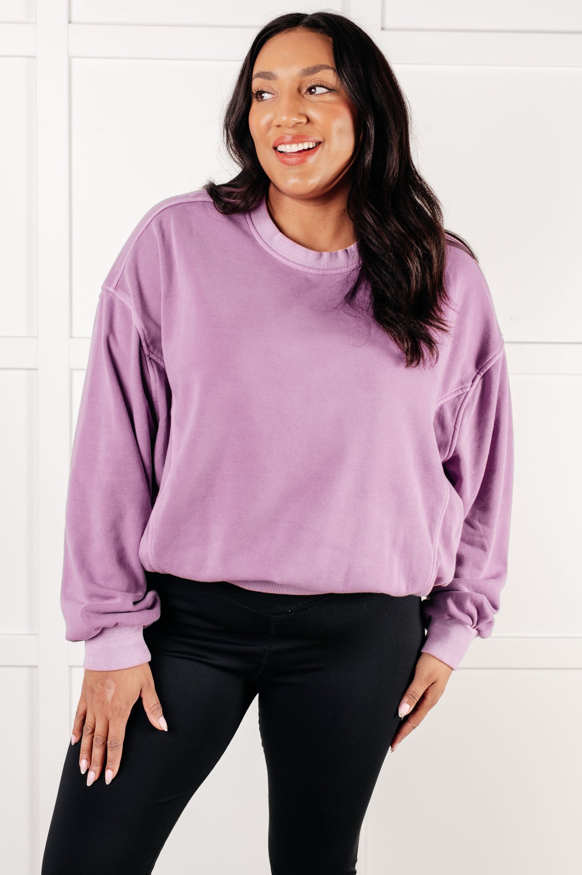 Beyond the Basics Pullover in Violet - 1/8/2025