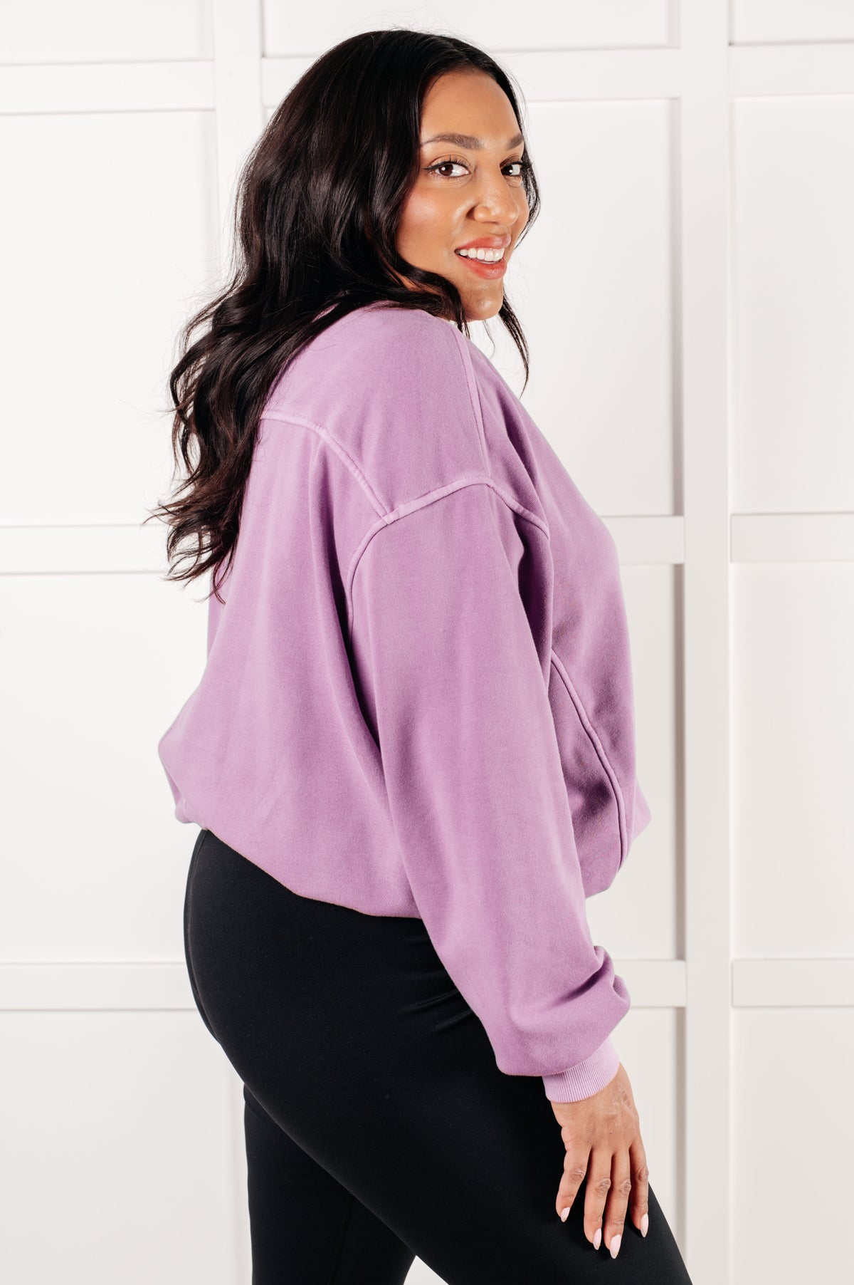 Beyond the Basics Pullover in Violet - 1/8/2025