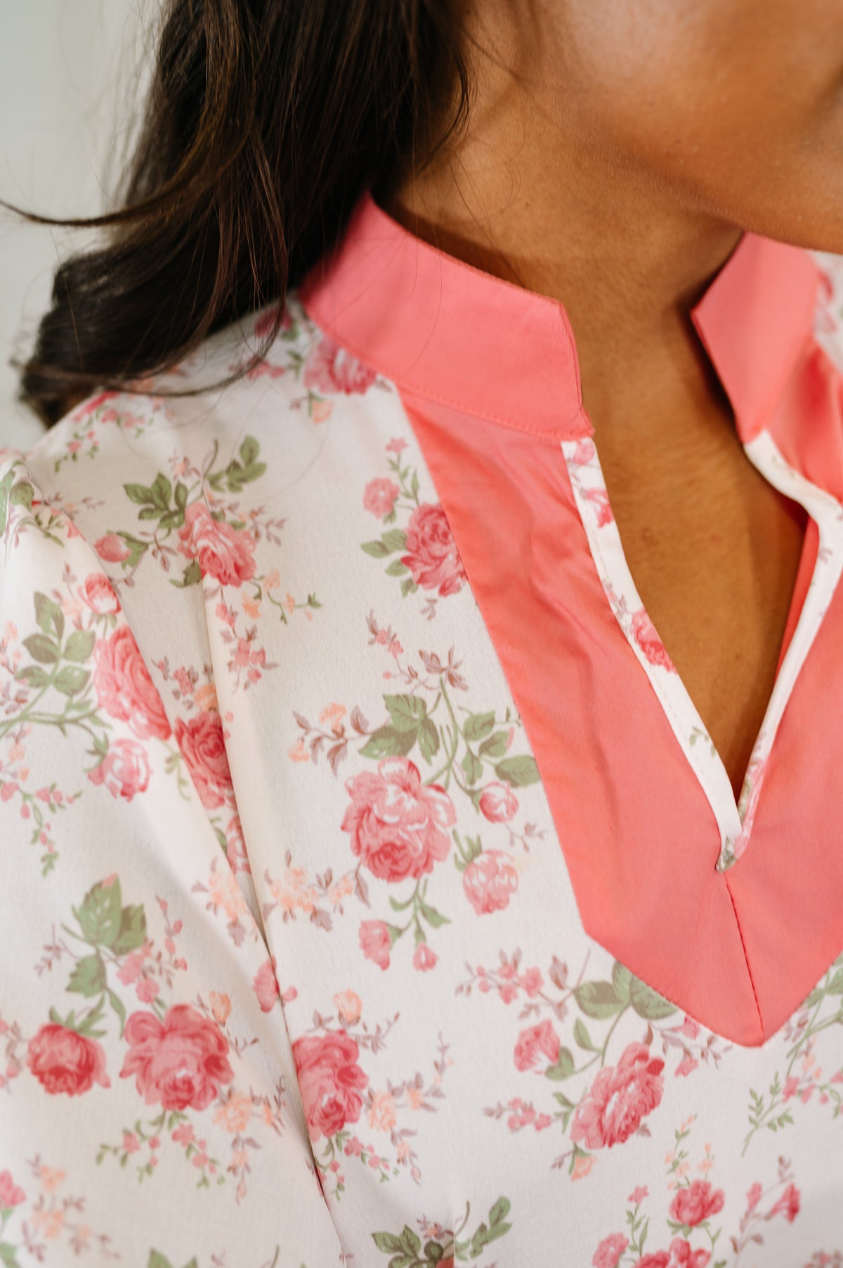 Blooming Season Split Neck Floral Blouse - 6/26/2026