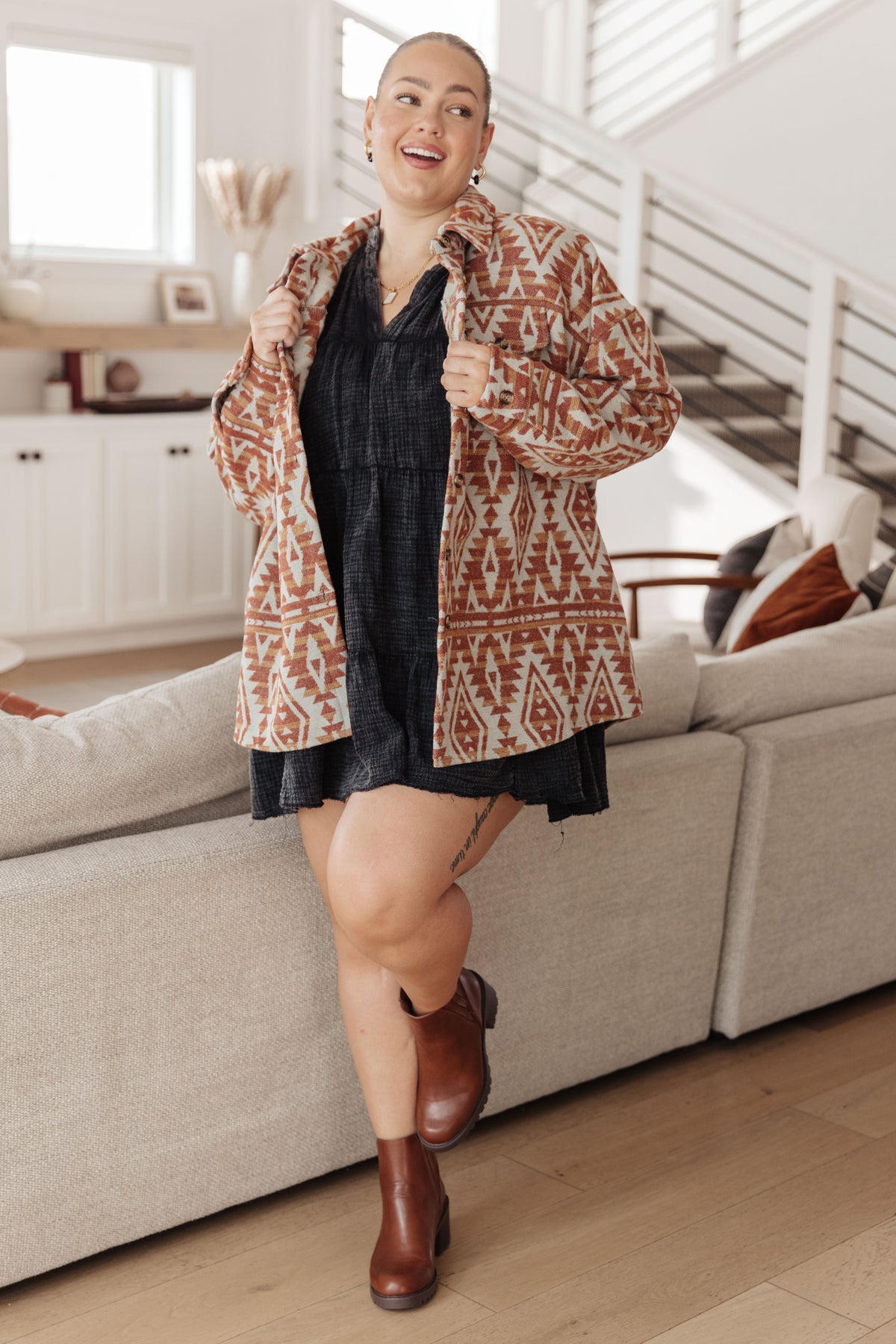Borrowed Time Mineral Wash V-Neck Dress - 11/6/2025
