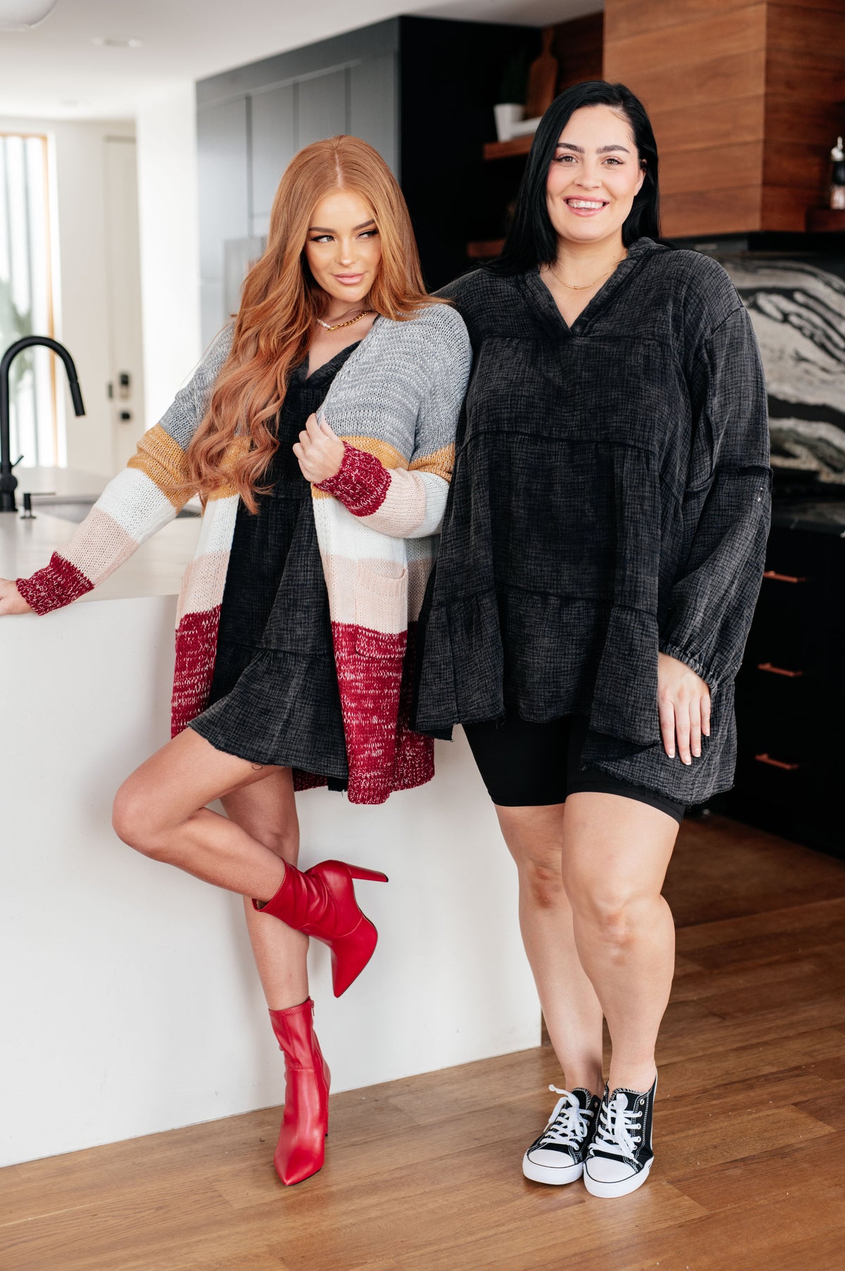 Borrowed Time Mineral Wash V-Neck Dress - 11/6/2025