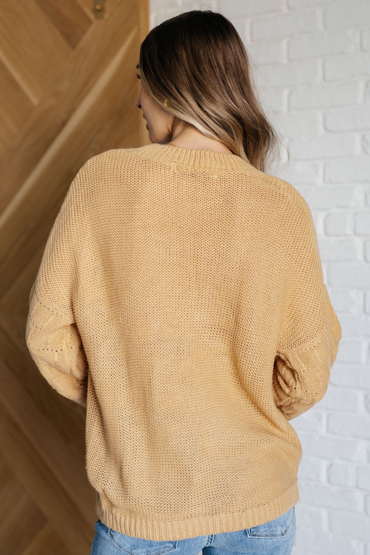 Bubbly Personality Bubble Sleeve Sweater in Wheat - 10/1/2024