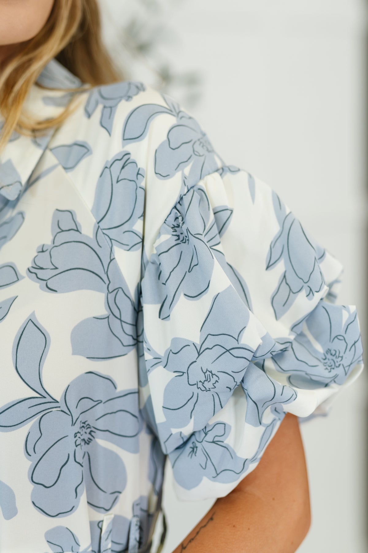 Budding Romance Collared Button-Down Dress - 6/6/2025 NEW