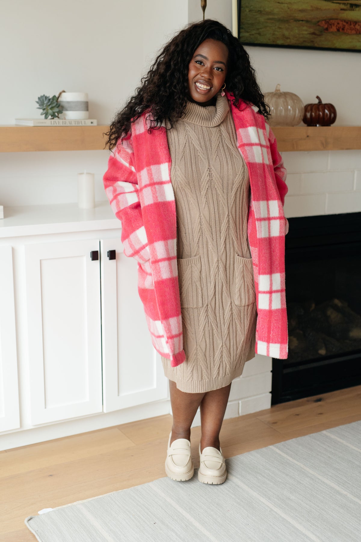Bundled Beauty Turtleneck Sweater Dress - 10/23/2025