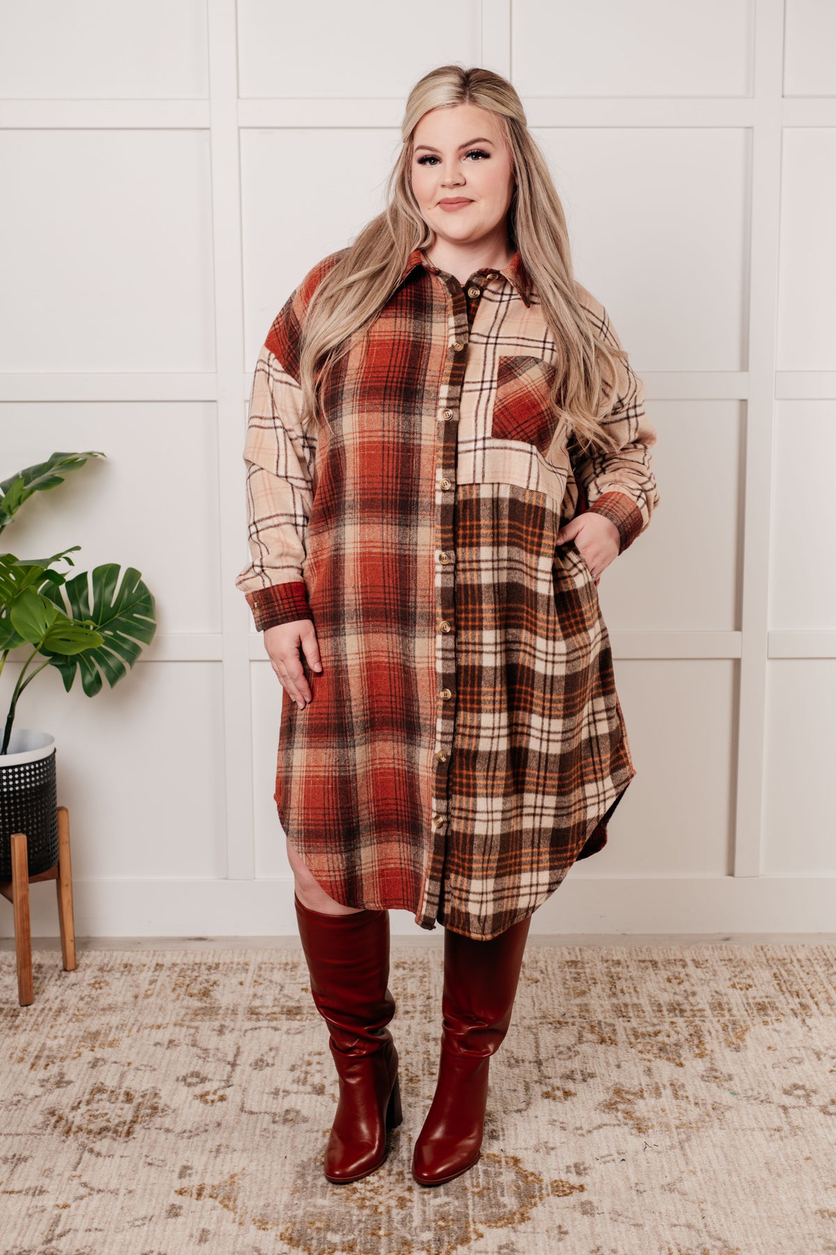 Cabin Fever Flannel Plaid Oversized Shacket - 11/5/2024