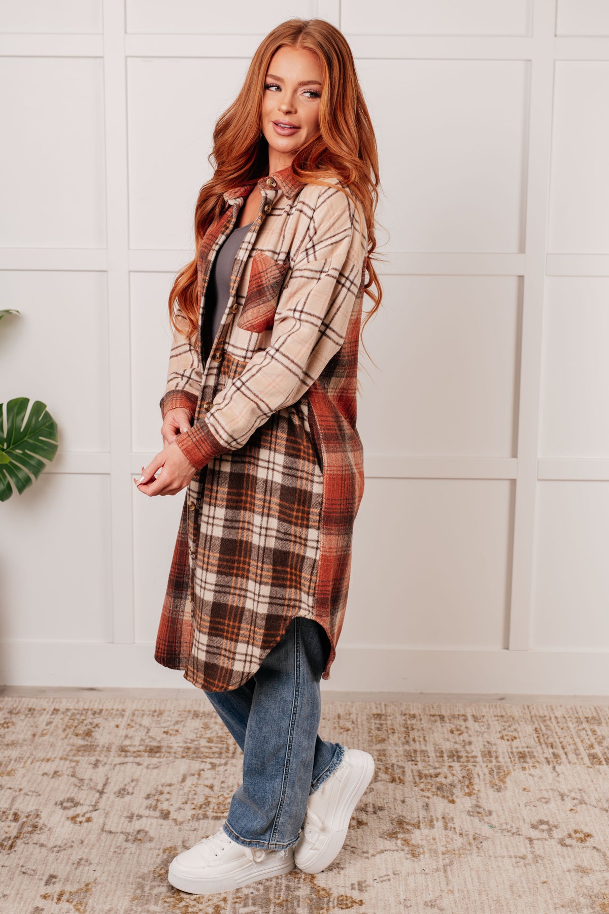 Cabin Fever Flannel Plaid Oversized Shacket - 11/5/2024