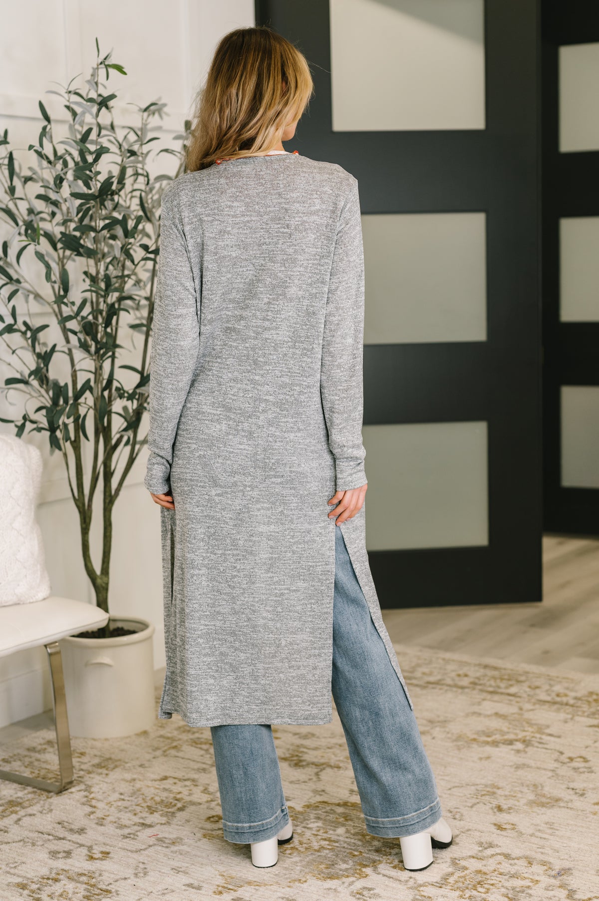 Call Me Wonderful Longline Cardigan in Grey - 12/1/2025