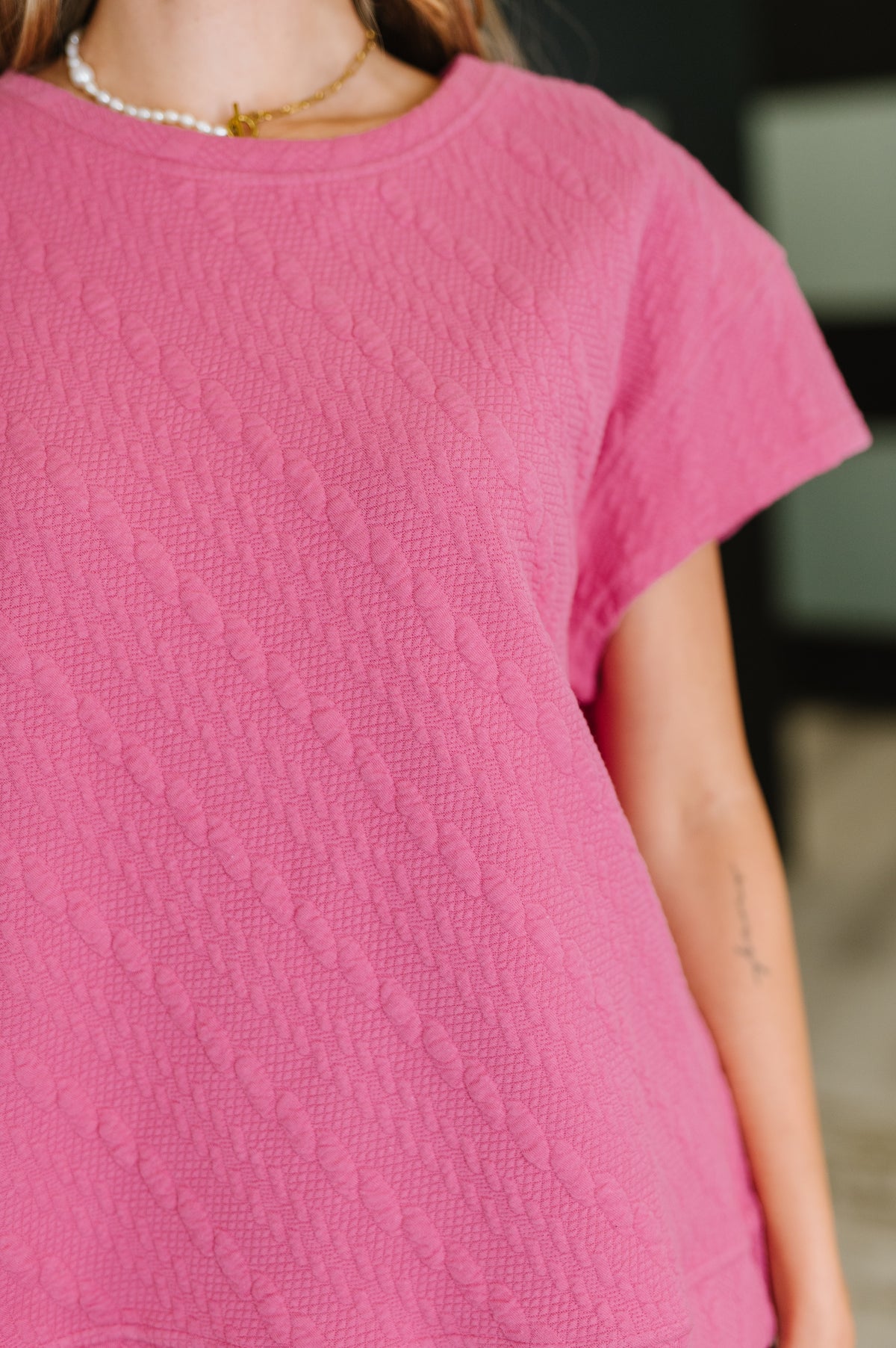 Can't Quit You Drop Shoulder Top in Magenta - 6/27/2025 NEW