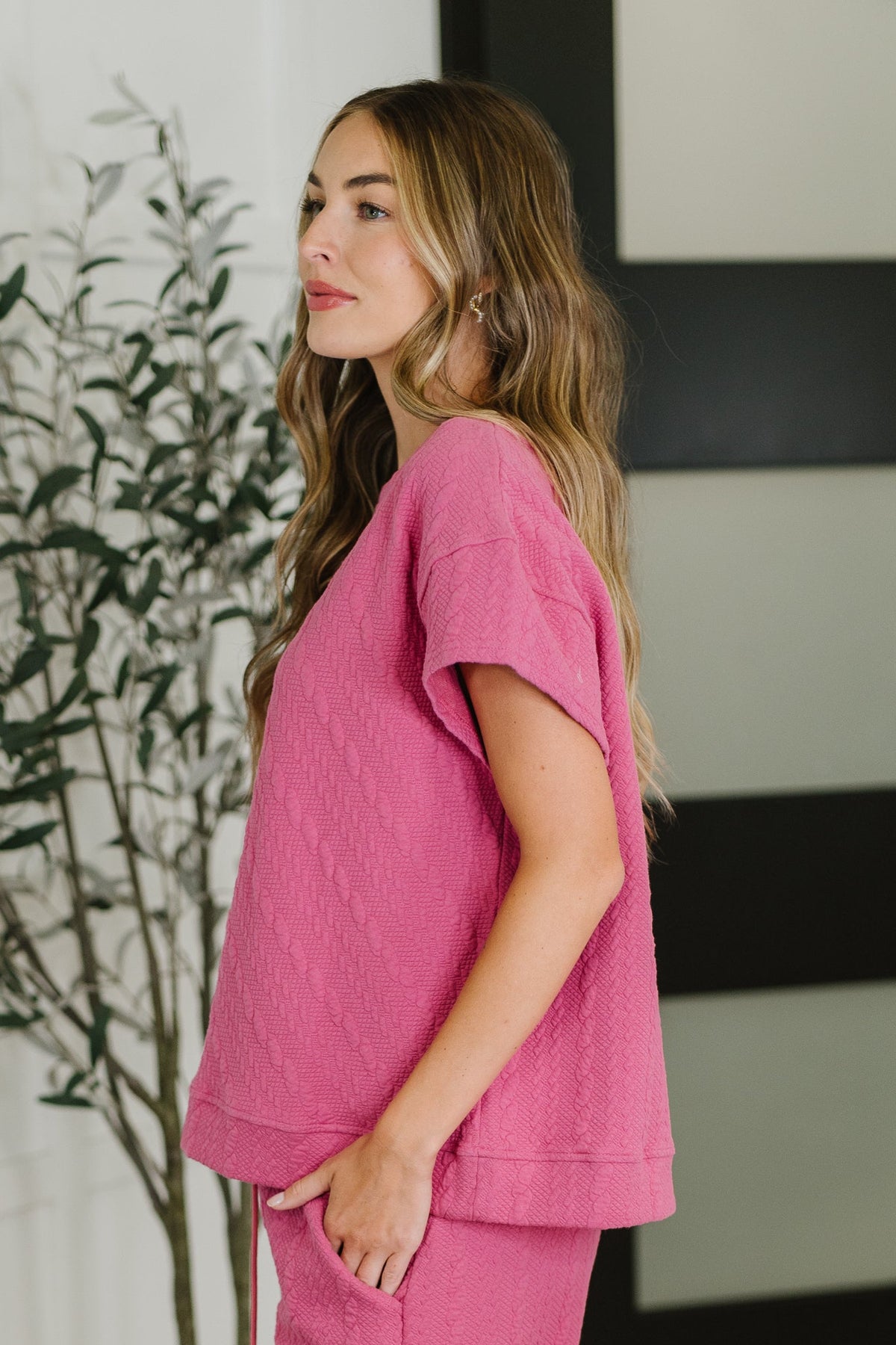 Can't Quit You Drop Shoulder Top in Magenta - 6/27/2025 NEW