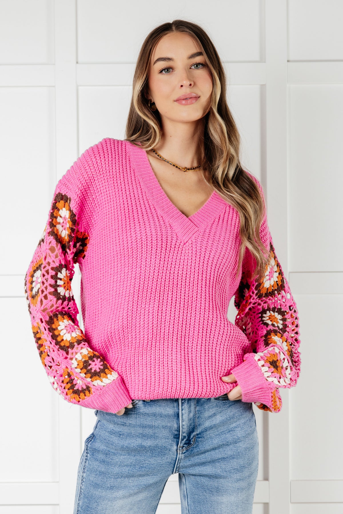 Can't Stop this Feeling V-Neck Knit Sweater - 12/31/2024