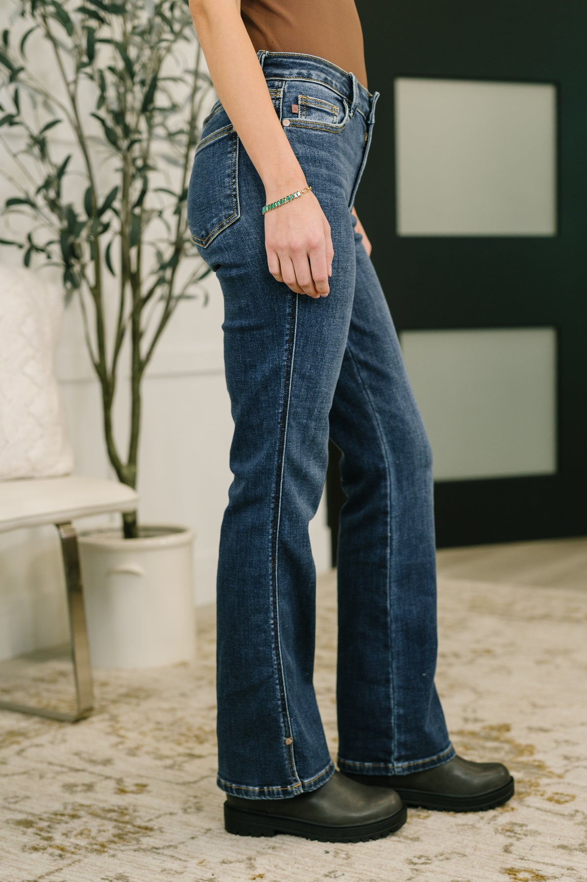 Casey Mid Rise Bootcut with Cell Phone Back Pocket & Slit - 1/7/2026