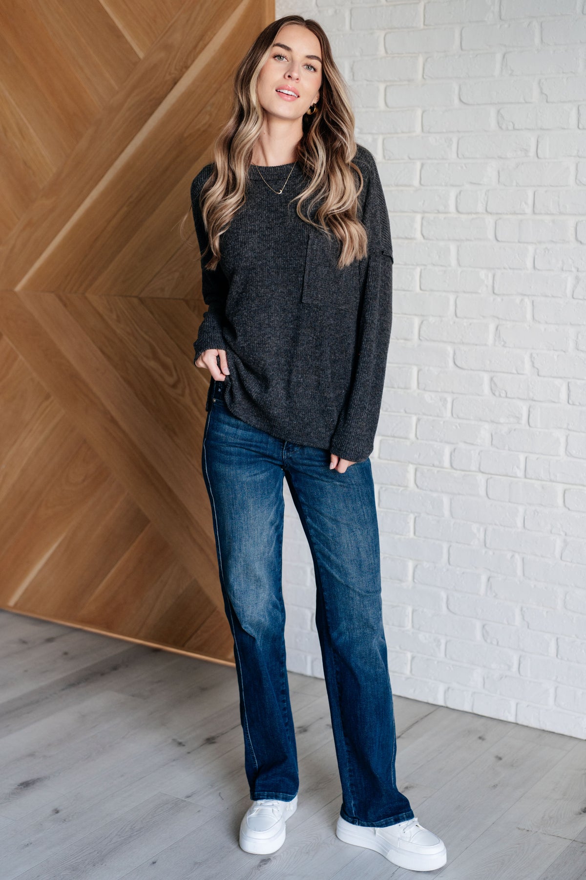 Casual Tuesday Ribbed Knit Sweater in Black - 10/2/2024