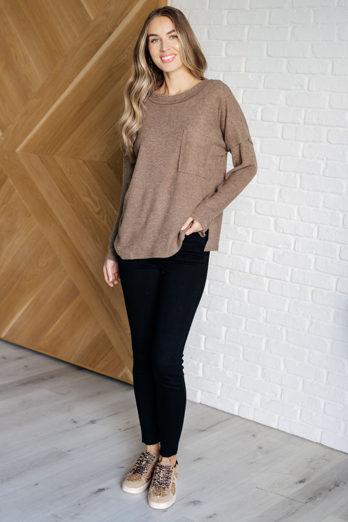 Casual Tuesday Ribbed Knit Sweater in Mocha - 10/2/2024