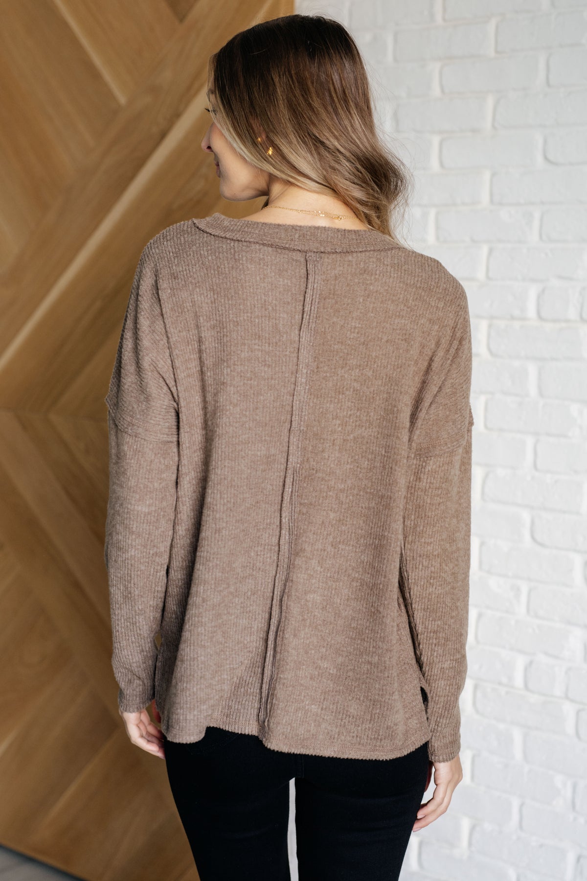 Casual Tuesday Ribbed Knit Sweater in Mocha - 10/2/2024