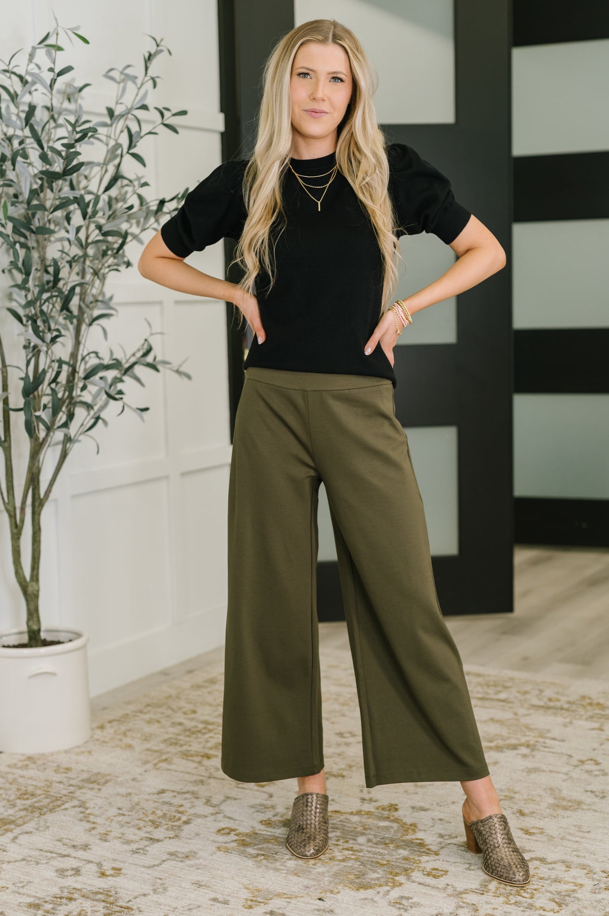 Casually Classy Puff Sleeve Blouse in Black - 10/3/2025