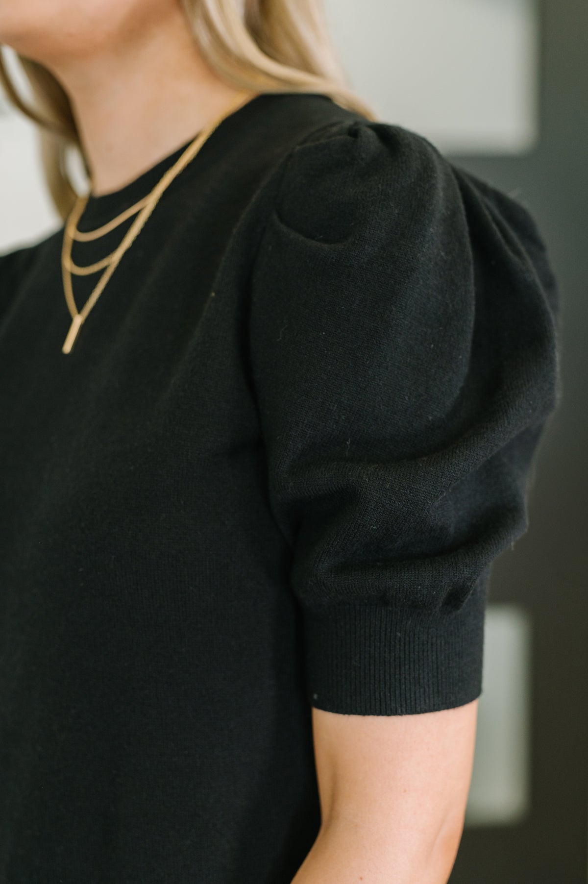 Casually Classy Puff Sleeve Blouse in Black - 10/3/2025
