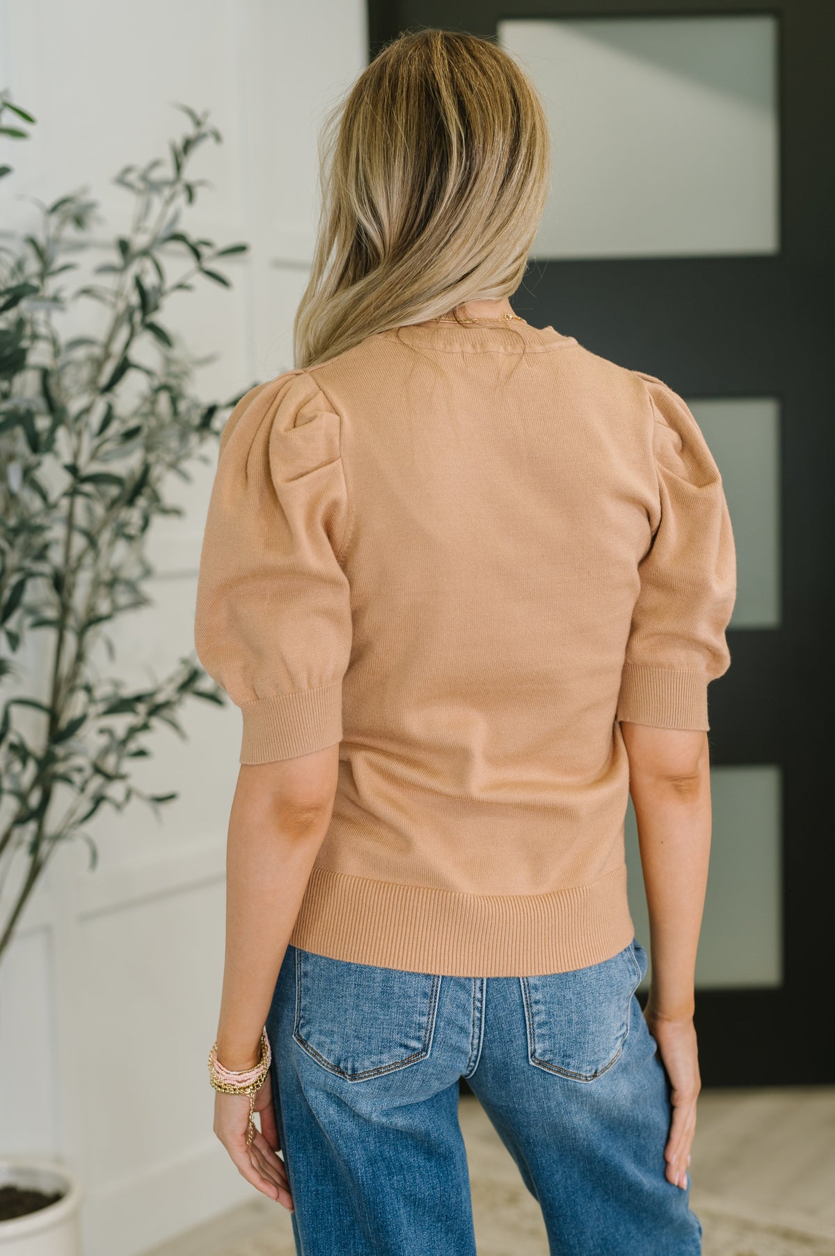 Casually Classy Puff Sleeve Blouse in Brush - 10/3/2025