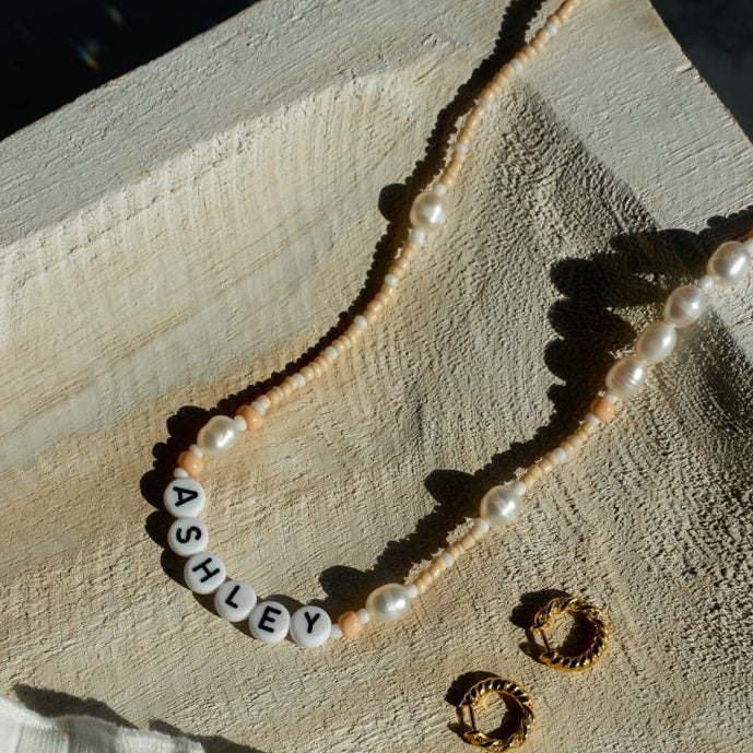 PREORDER: Pearl + Bead Necklace - Custom Order