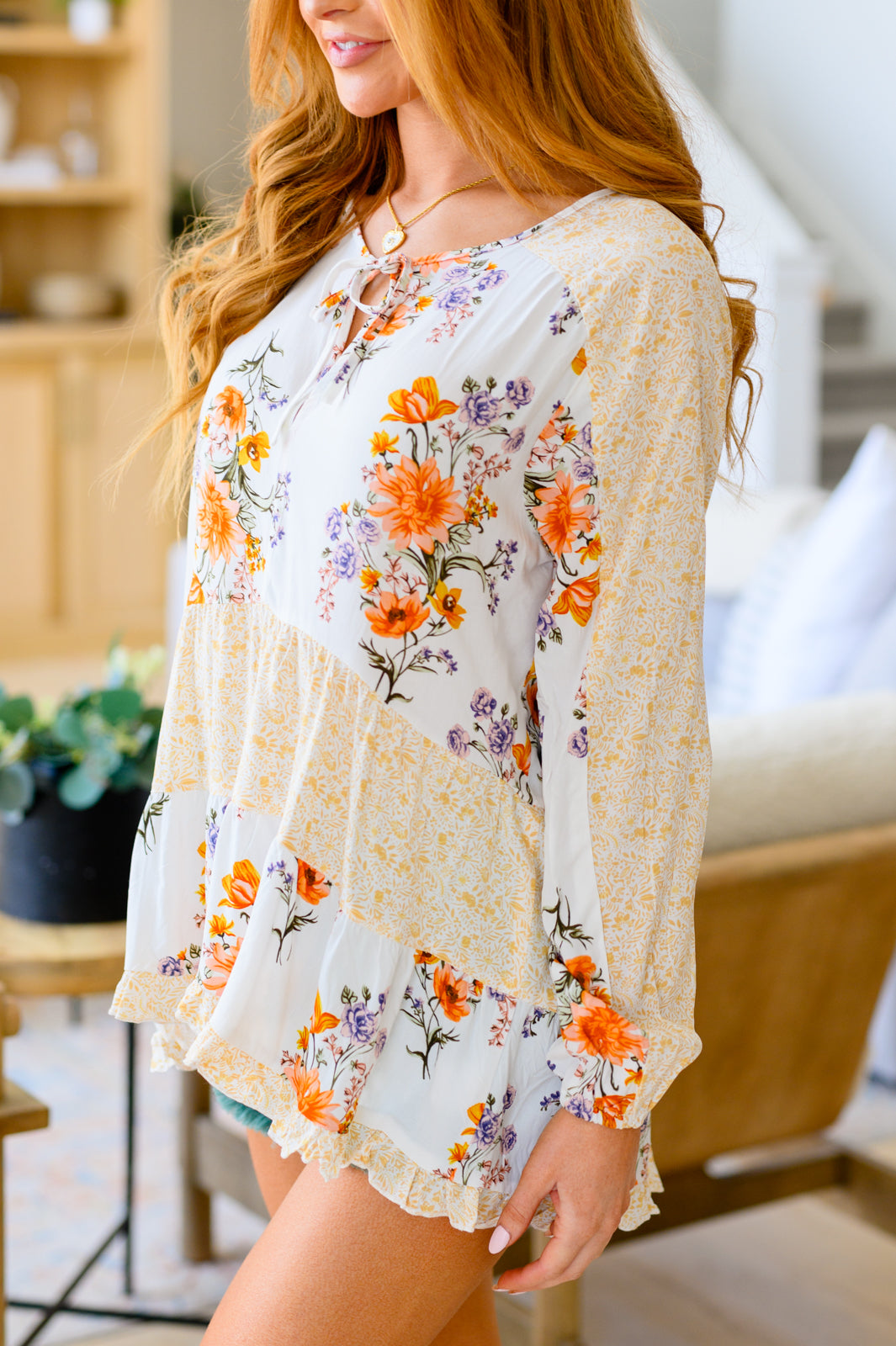 Chasing Butterflies Babydoll Blouse - 5/12/2023