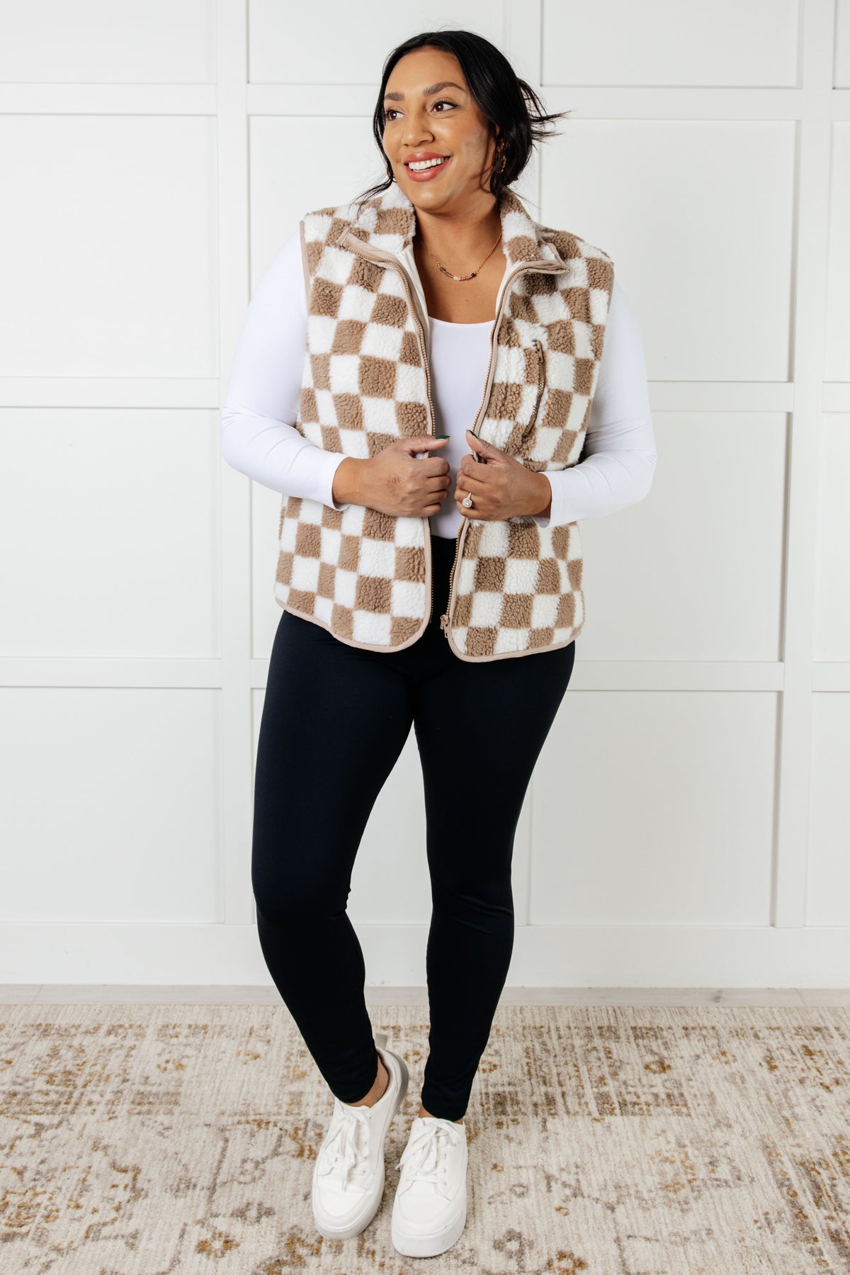 Check it Out Checkered Fleece Vest - 12/31/2024