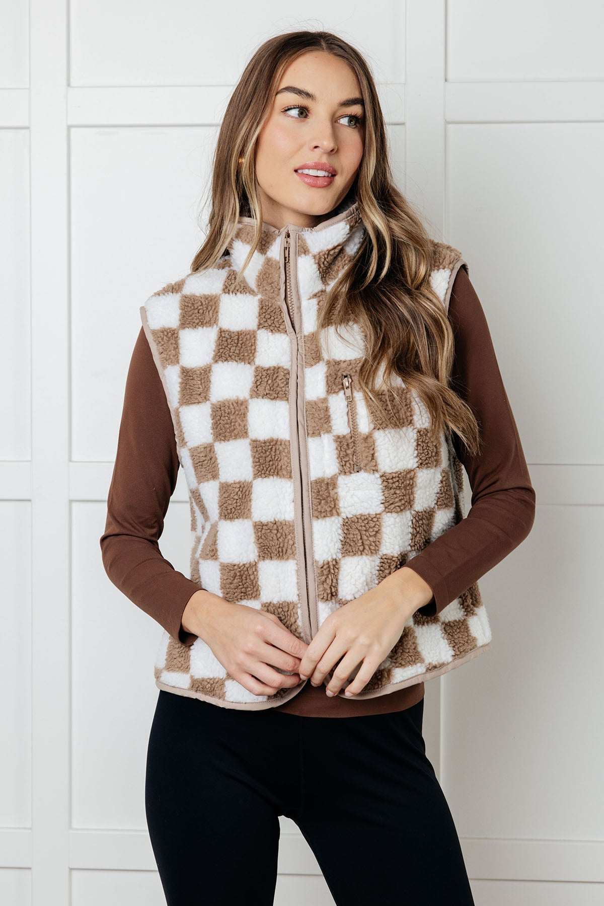 Check it Out Checkered Fleece Vest - 12/31/2024